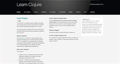 Desktop Screenshot of learn-clojure.com