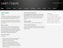 Tablet Screenshot of learn-clojure.com